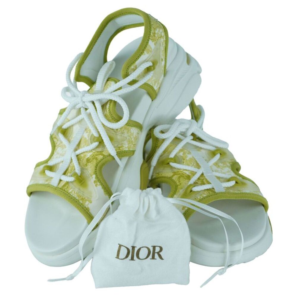 Christian Dior Light Green D-Connect Sandals